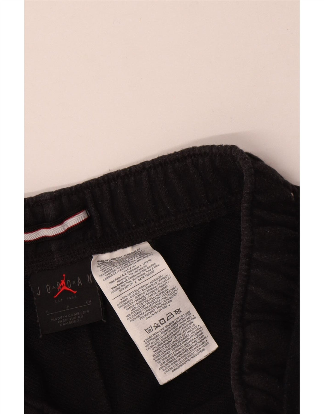 JORDAN Herren-Sportshorts mit Grafik, Größe S, schwarze Baumwolle