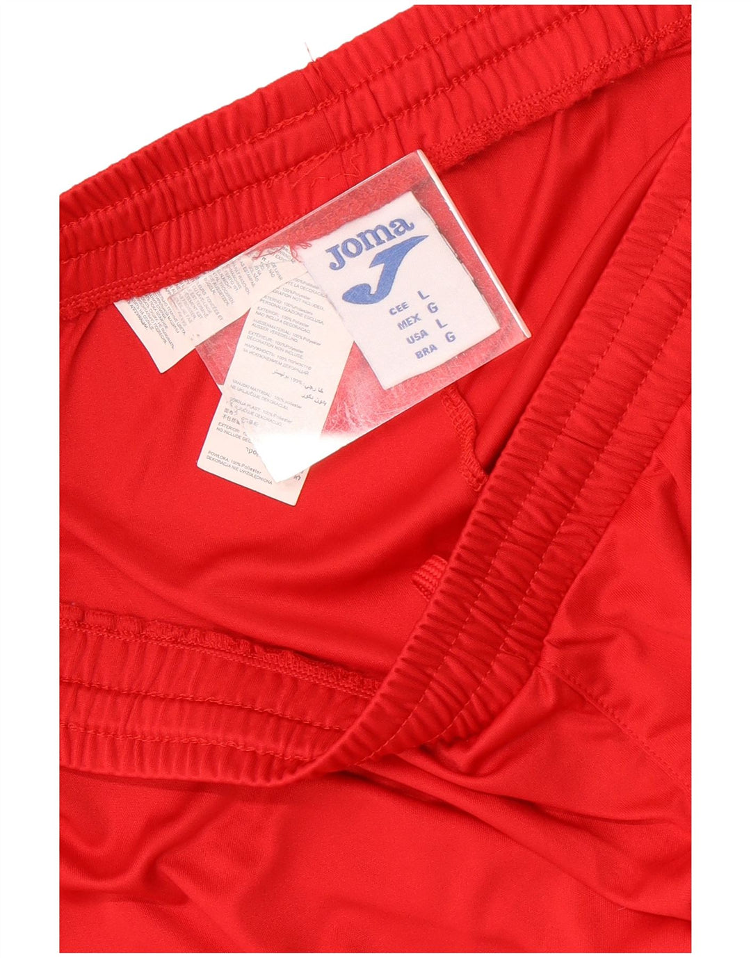 Joma Herren-Sportshorts, groß, rotes Polyester