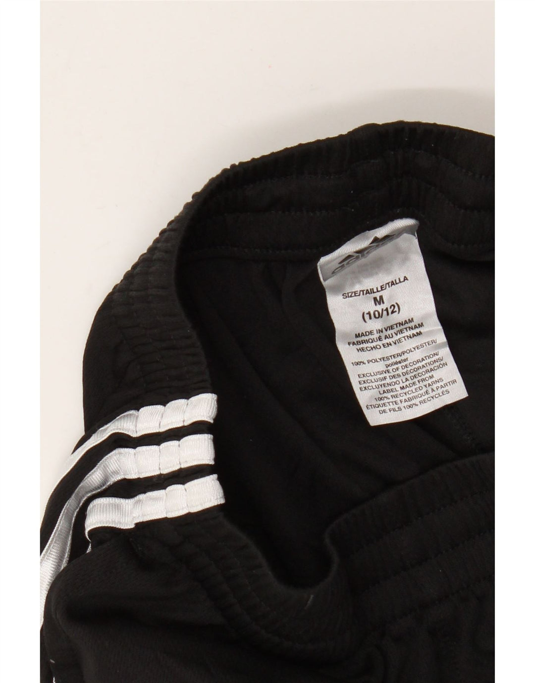 Adidas Sportshorts für Jungen, 10–11 Jahre, mittelgroß, schwarzes Polyester