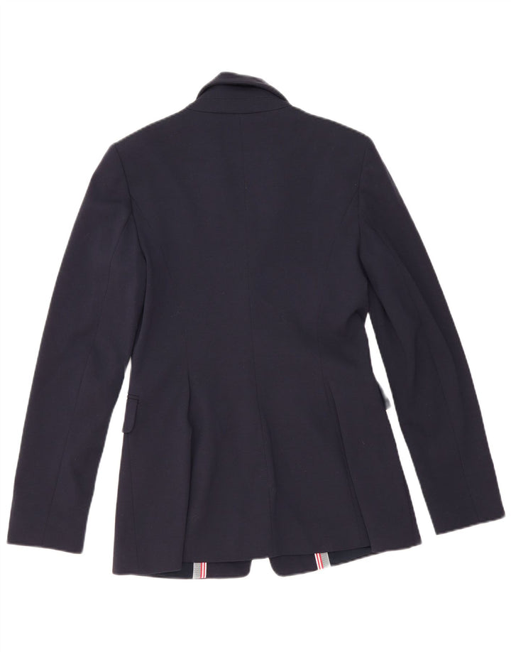 Marella Damen-Blazer mit 1 Knopf, Gr. 8, Marineblau, Viskose