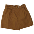 Zara Damen Pegged Casual Shorts Medium W28 Braun