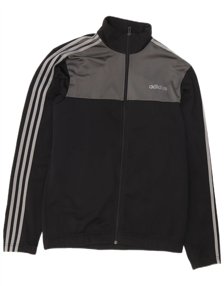 Adidas Herren-Trainingsanzugoberteil, UK-Größe 40/42, Mittelschwarz, Farbblock