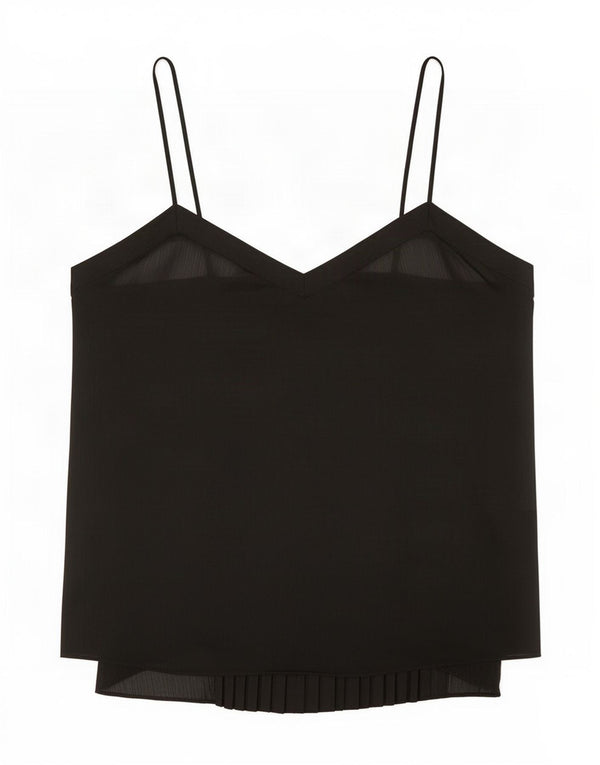 Benetton Damen Cami Top UK 12 Medium Schwarz