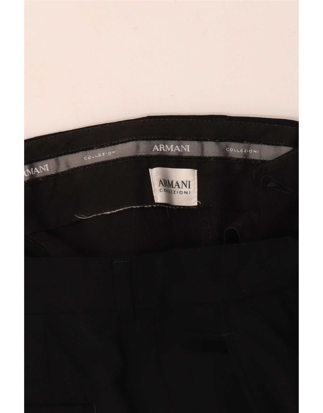 Armani Herren gerade Anzughose W34 L36 Schwarz