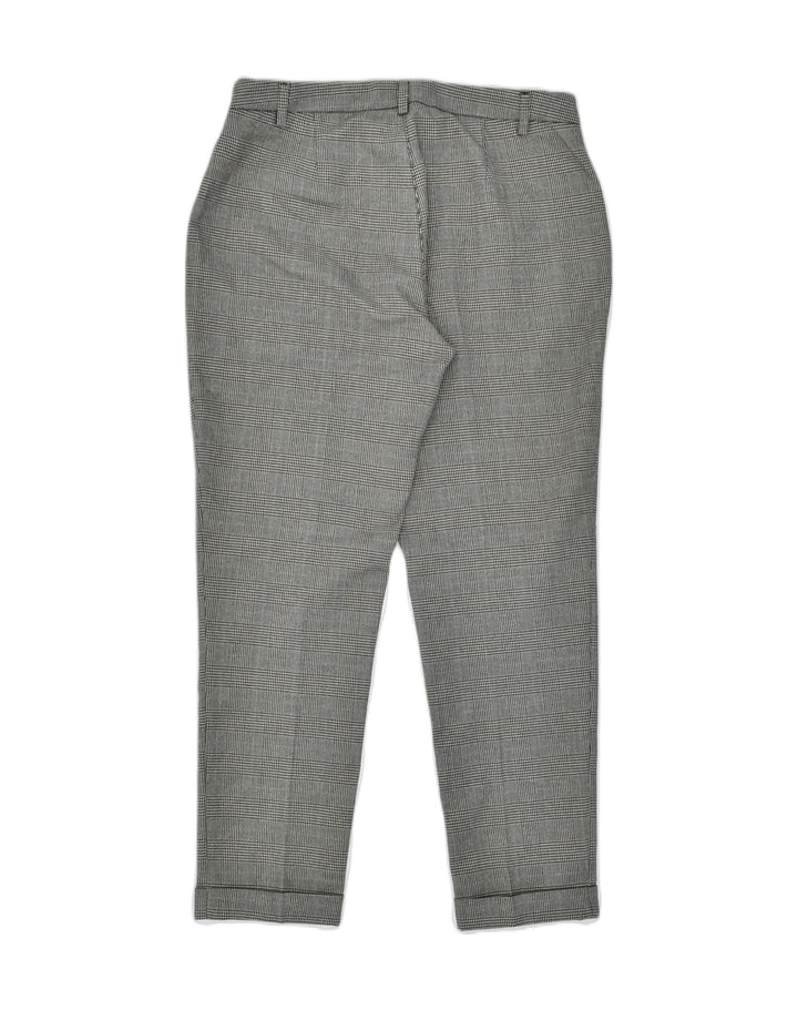 LIU JO Womens Slim Casual Trousers IT 48 Medium W28 L27 Grey Check | Vintage | Thrift | Second-Hand | Used Clothing | Messina Hembry 