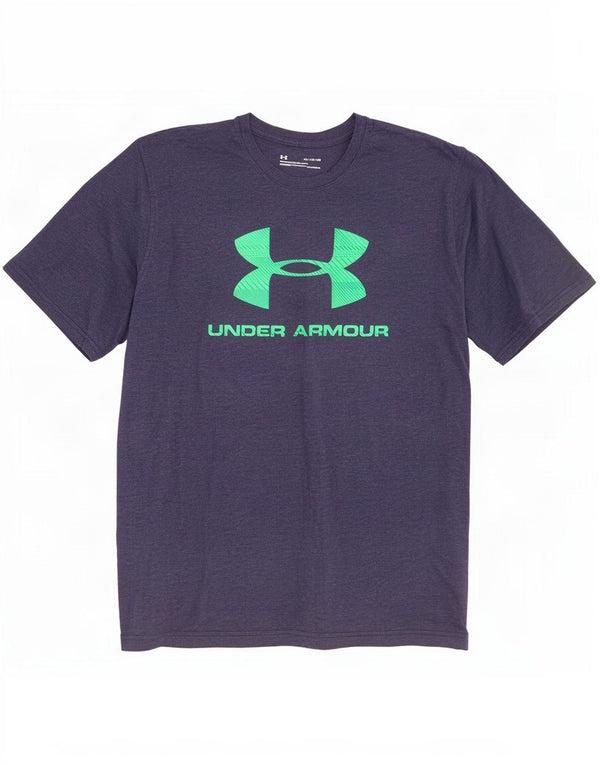 Under Armour Herren Heat Gear Graphic T-Shirt Top XL Marineblau