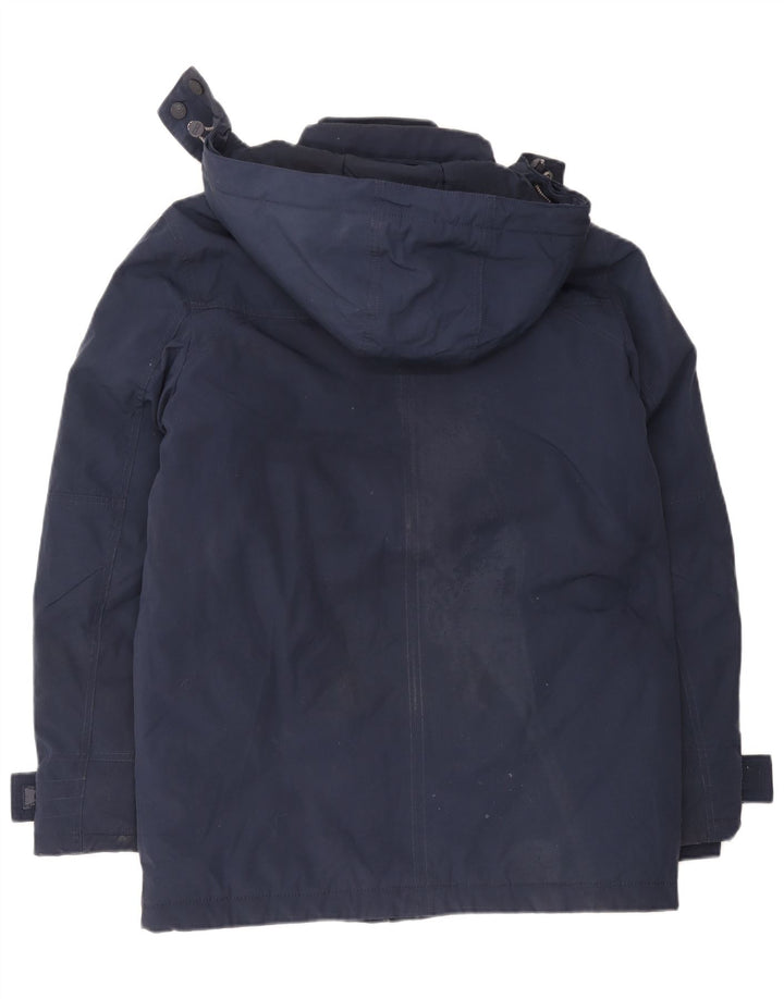 Tommy Hilfiger Herren-Windbreaker-Mantel mit Kapuze, UK 38, mittleres Marineblau