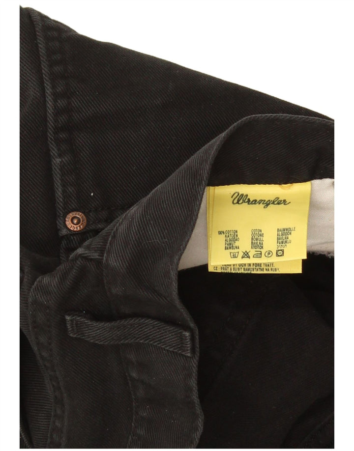 Wrangler Herren Texas Straight Jeans W36 L32 Schwarze Baumwolle
