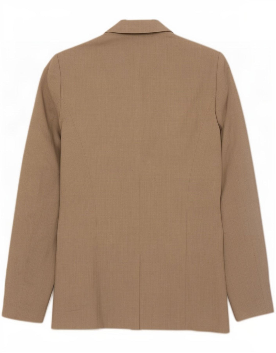 Zara Damen 1-Knopf-Blazerjacke UK 10 Small Beige Baumwolle