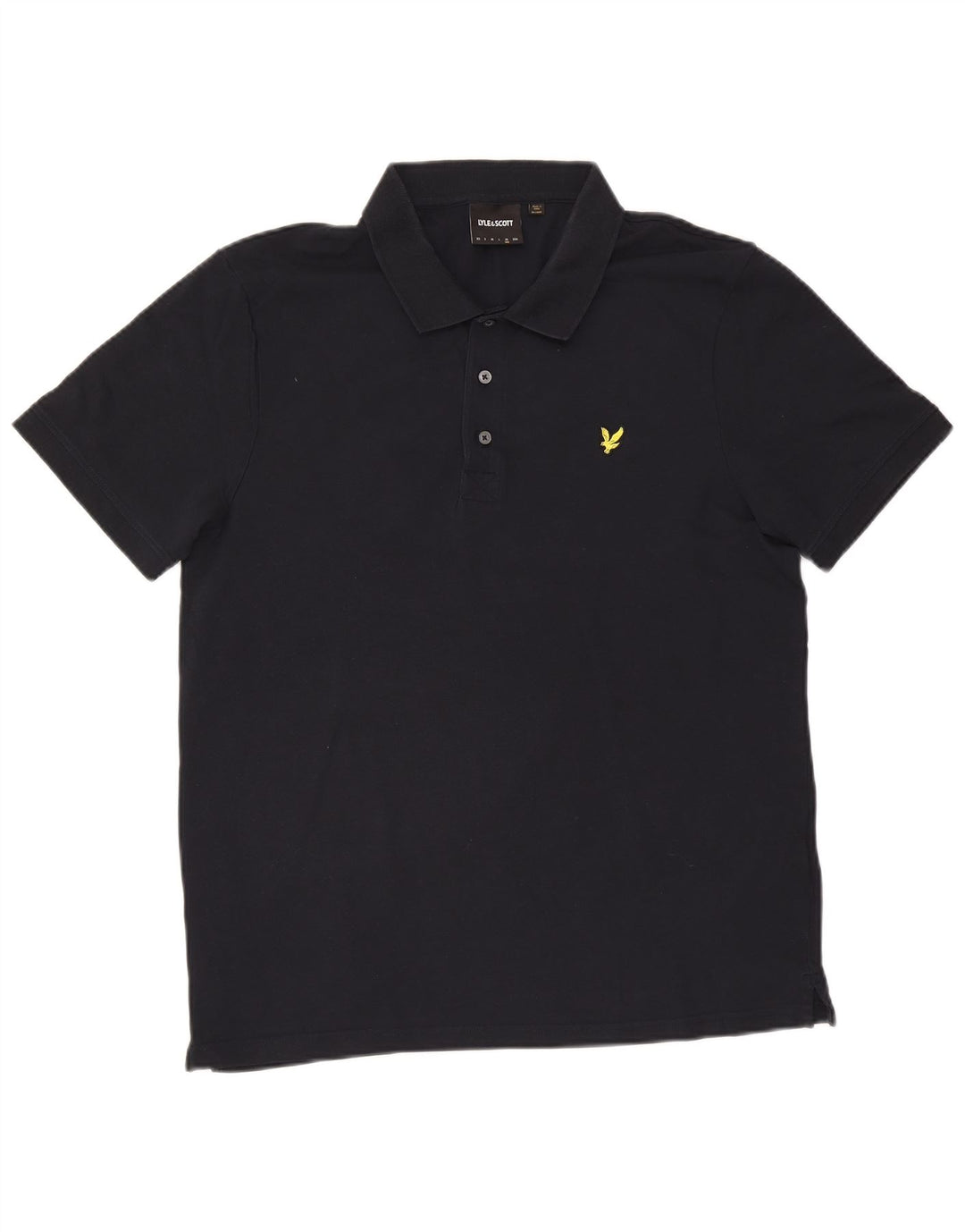 Lyle & Scott Herren Poloshirt XL Marineblau Baumwolle