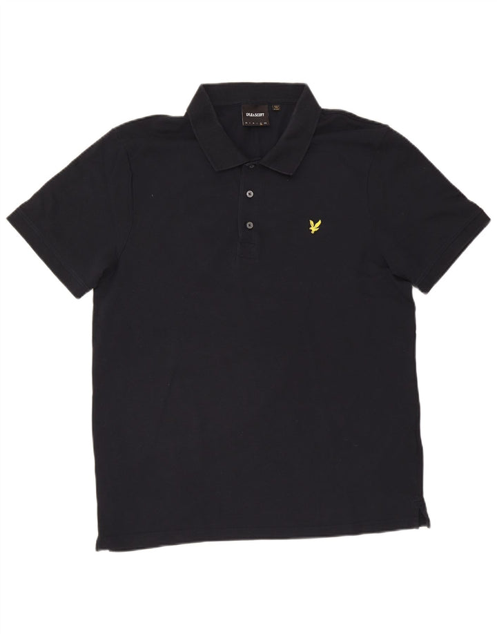 Lyle & Scott Herren Poloshirt XL Marineblau Baumwolle