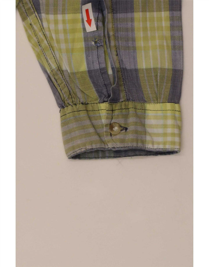 Vintage Herrenhemd groß blau kariert