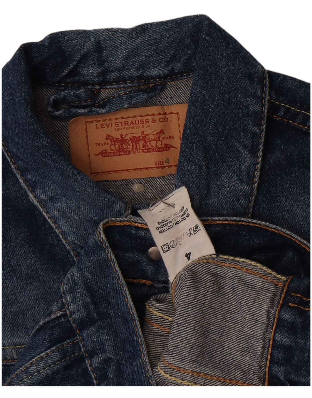 Levi's Jeansjacke für Jungen, 3–4 Jahre, blaue Baumwolle