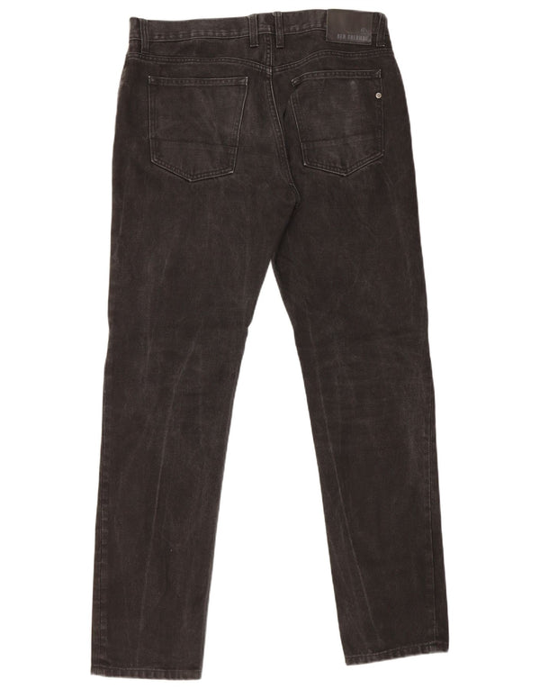 Ben Sherman Herren Slim Jeans W34 L34 Schwarz
