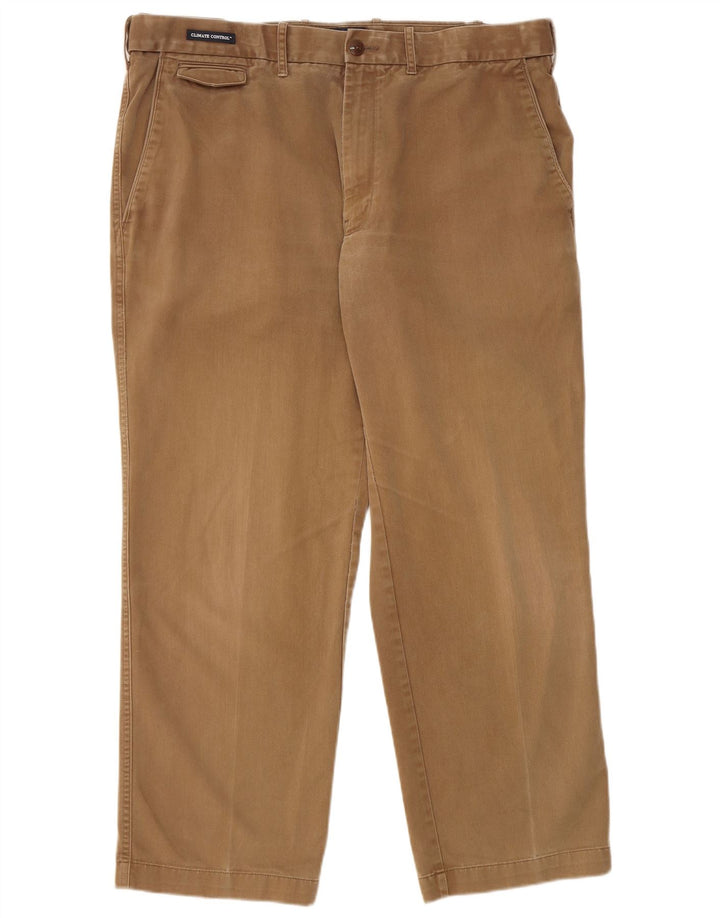 Marks & Spencer Herren Blue Harbour Gerade Chinohose W38 L29 Braun
