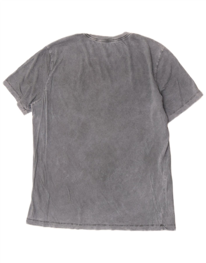 Nike Herren T-Shirt Top Large Grau Tie Dye Baumwolle