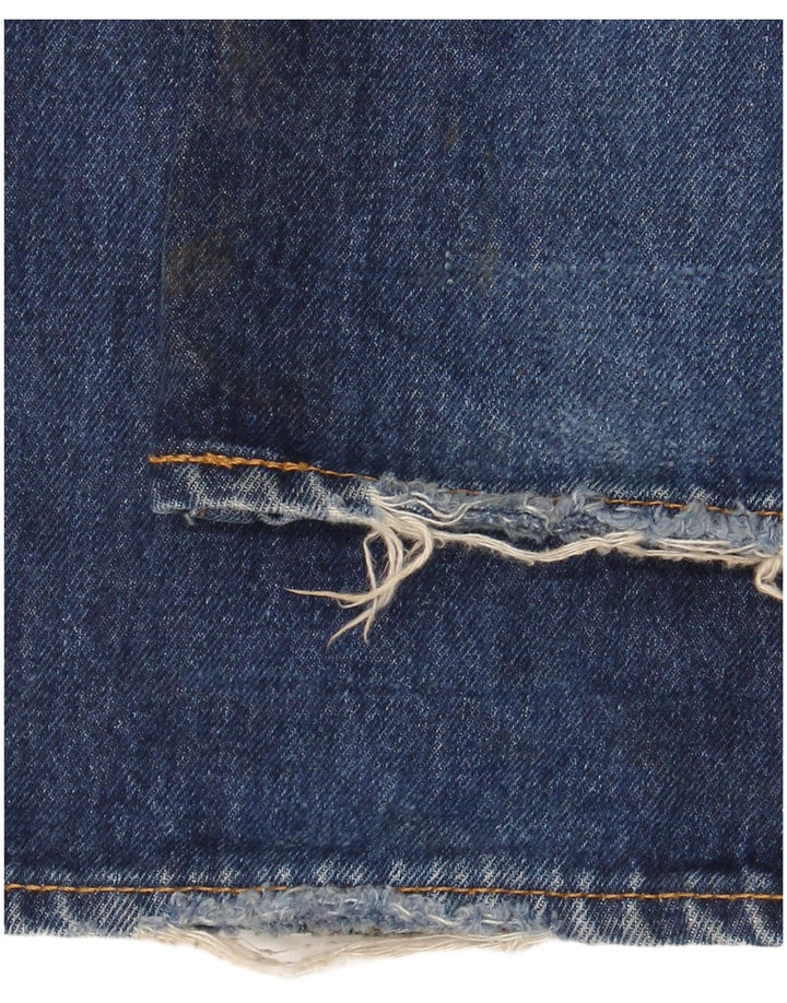 Levi's Herren 514 Straight Jeans W34 L32 Marineblaue Baumwolle