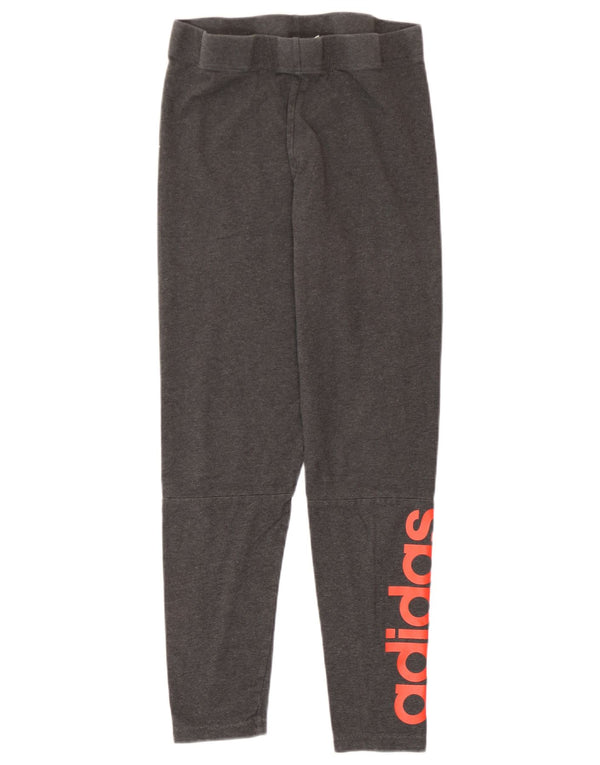 Adidas Damen Graphic Leggings UK 8 Small Grau meliert