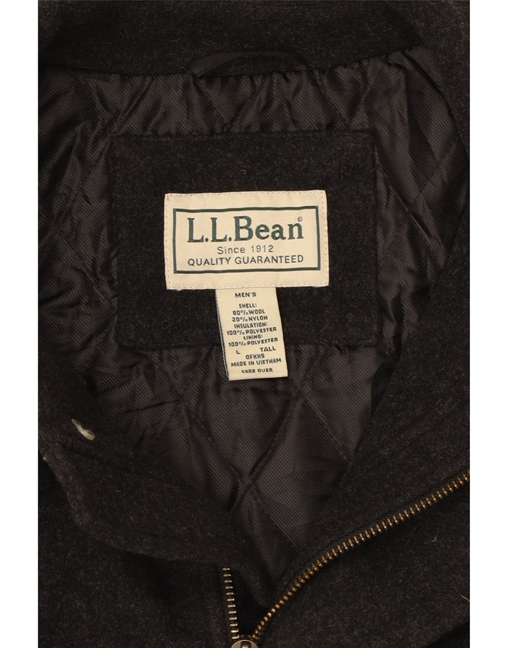 L.L.Bean Herren-Mantel, groß, UK 40, große graue Wolle