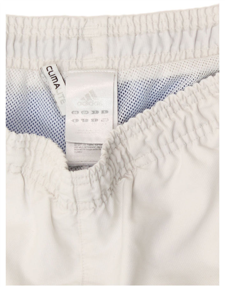 Adidas Herren Climalite Sport Shorts Großes weißes Polyester