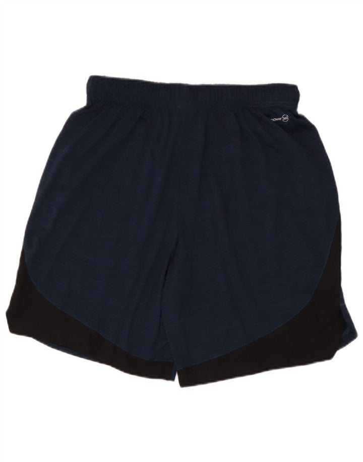 Russell Athletic Herren-Sportshorts, Mittelgroßes marineblaues Colourblock-Polyester