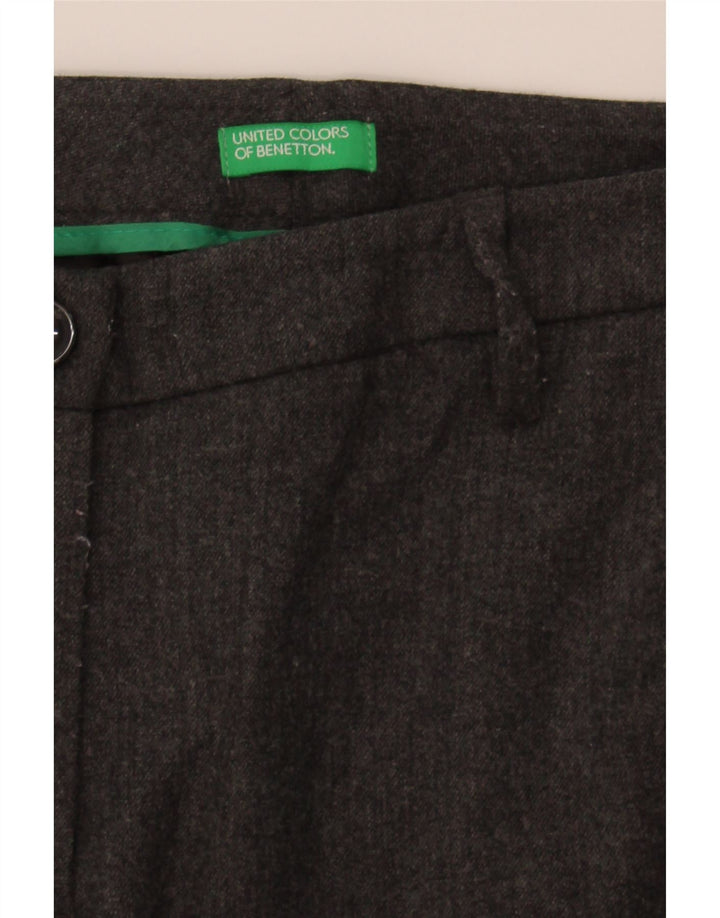 BENETTON Womens Slim Chino Trousers W28 L27 Grey Vintage Benetton and Second-Hand Benetton from Messina Hembry 
