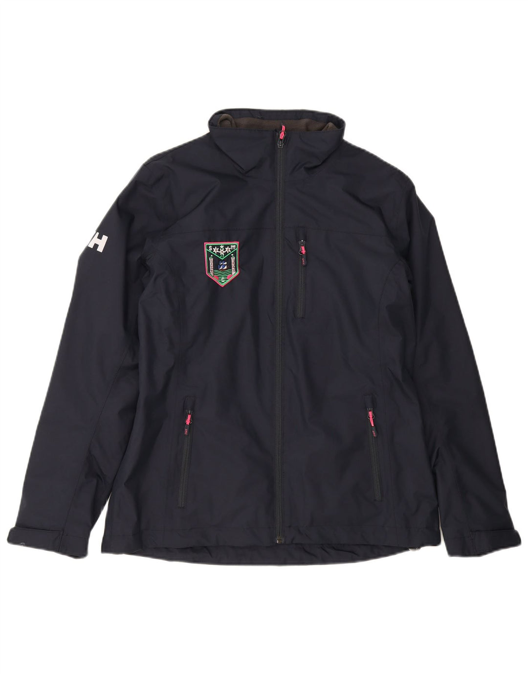 HELLY HANSEN Womens Regular Fit Windbreaker Jacket UK 16 Large Navy Blue