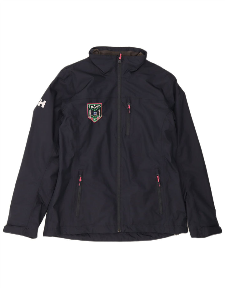 HELLY HANSEN Womens Regular Fit Windbreaker Jacket UK 16 Large Navy Blue