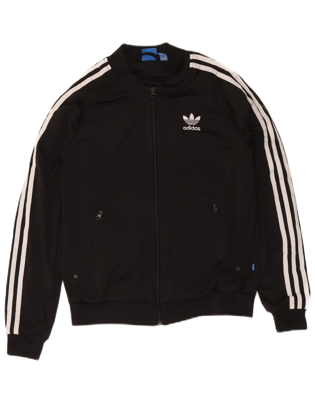 Adidas Damen Graphic Trainingsanzug Top Jacke UK 12 Medium Schwarz