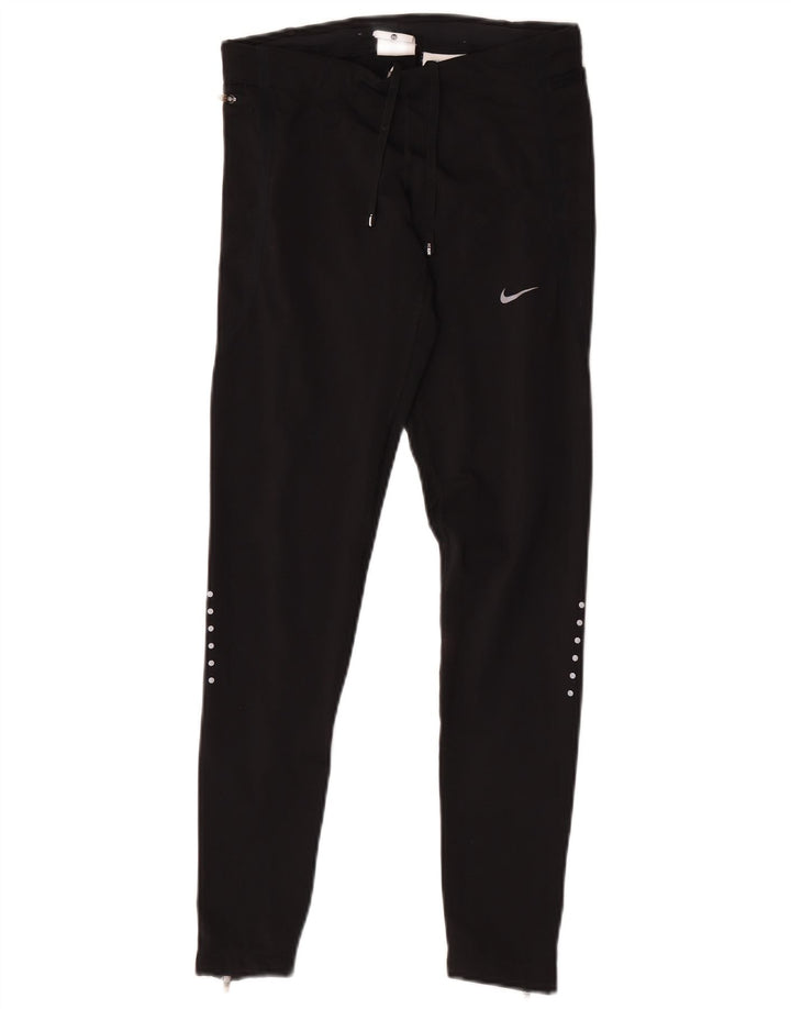 Nike Damen Dri Fit Leggings UK 6 XS Schwarz Colourblock Polyester