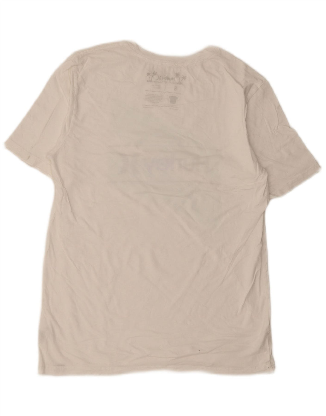 Hurley Herren-T-Shirt mit Grafik, Größe S, weiße Baumwolle