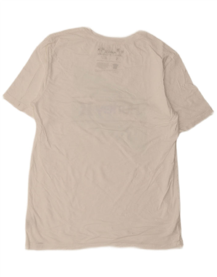 Hurley Herren-T-Shirt mit Grafik, Größe S, weiße Baumwolle