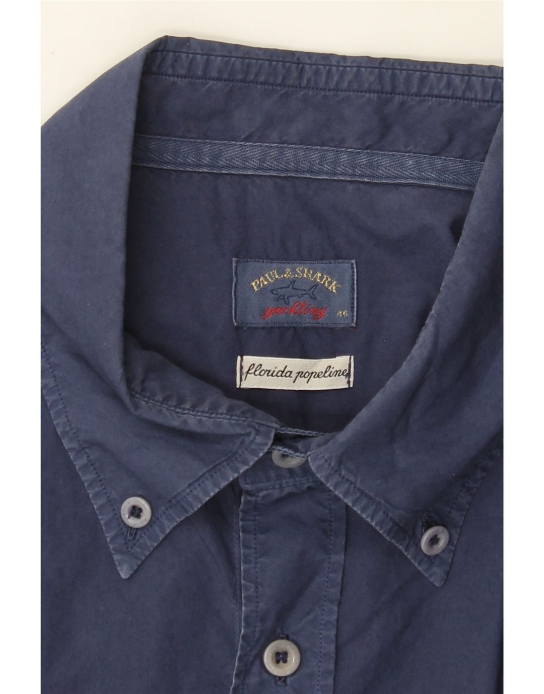 PAUL & SHARK Herrenhemd Größe 46 2XL Marineblau