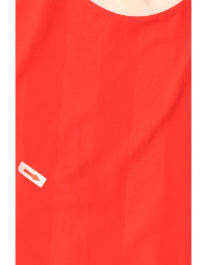 Adidas Herren T-Shirt Top XL Rot gestreift Polyester