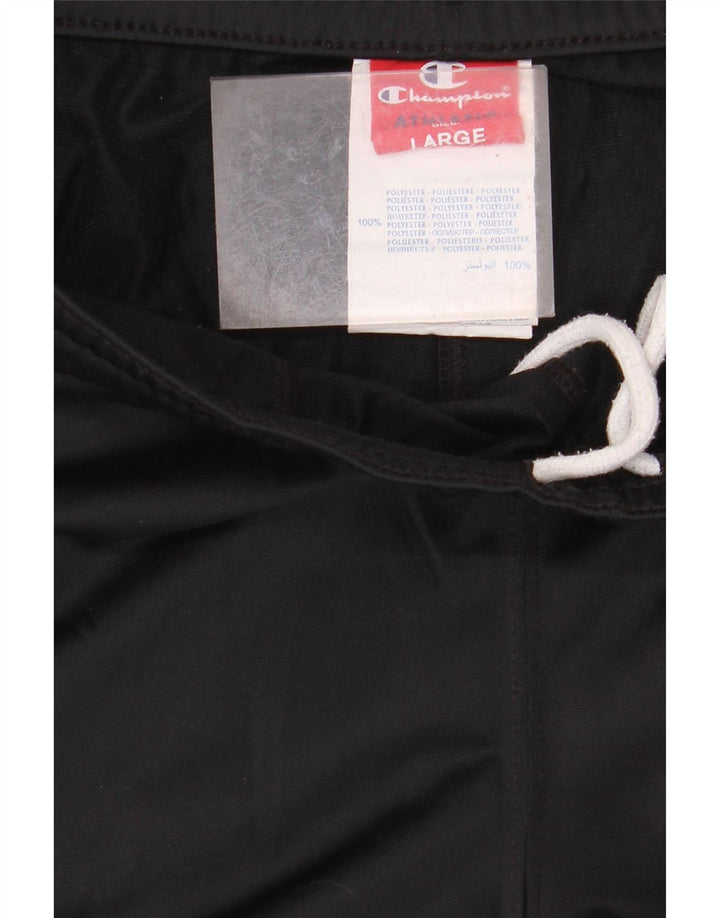 CHAMPION Herren-Trainingshose, groß, aus schwarzem Polyester