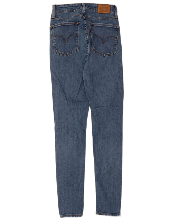 Levi's Damen 721 High Rise Skinny Jeans W26 L28 Blaue Baumwolle