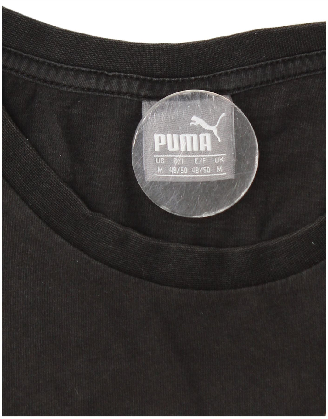 Puma Herren Grafik T-Shirt Top Mittelschwarz Baumwolle