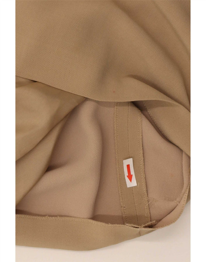 Max & Co. Damen Bleistiftrock UK 12 Medium W28 Beige Acetat