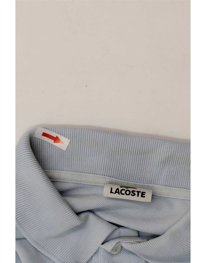 Lacoste Herren-Poloshirt, Größe 5, groß, blaue Baumwolle