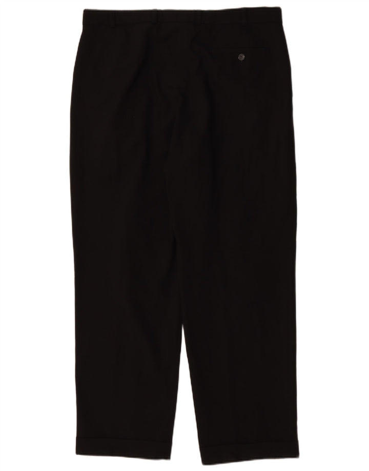 Marks & Spencer Herren St. Michael Gerade Anzughose W36 L29 Schwarz
