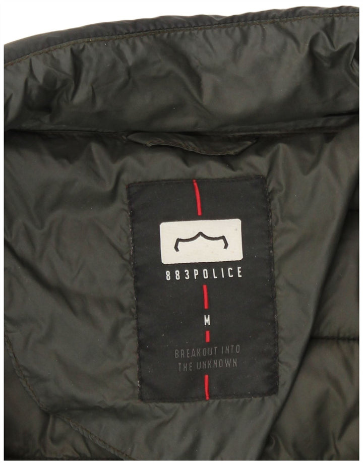 883 Police gepolsterte Herrenjacke, UK 38, Mittelschwarzes Nylon