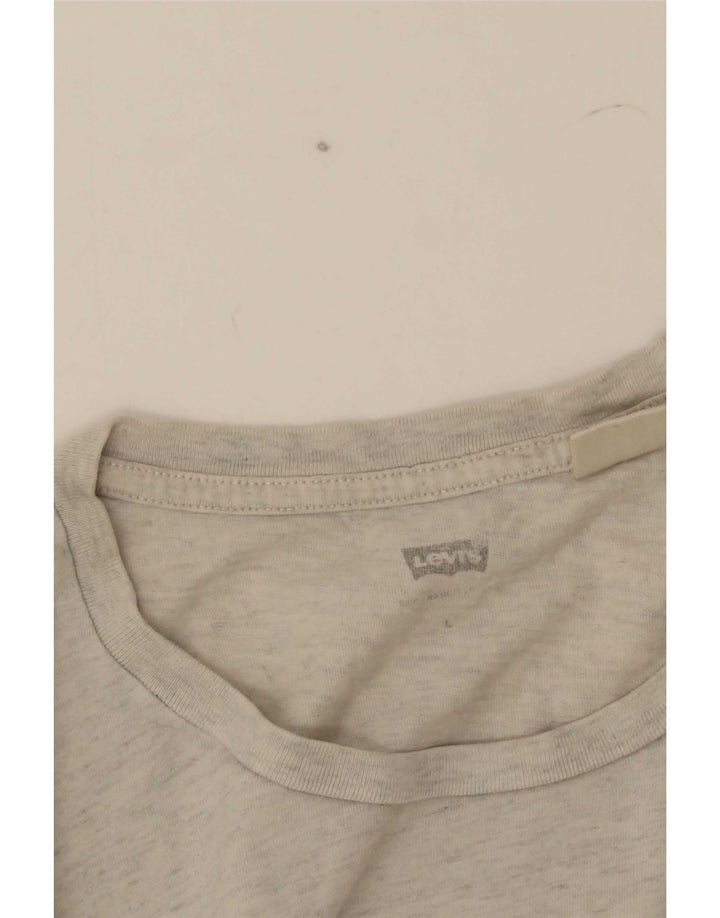 Levi's Herren-T-Shirt mit Grafik, groß, grau gefleckt