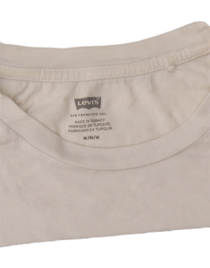 Levi's Herren T-Shirt mit Grafik, Mittelweiß