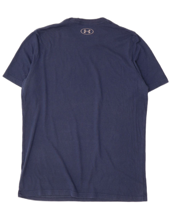 Under Armour Herren Heat Gear Graphic T-Shirt Top Medium Marineblau