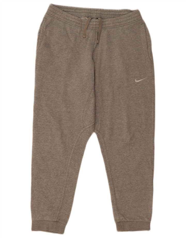 Nike Herren-Trainingshose, Jogginghose, groß, graue Baumwolle