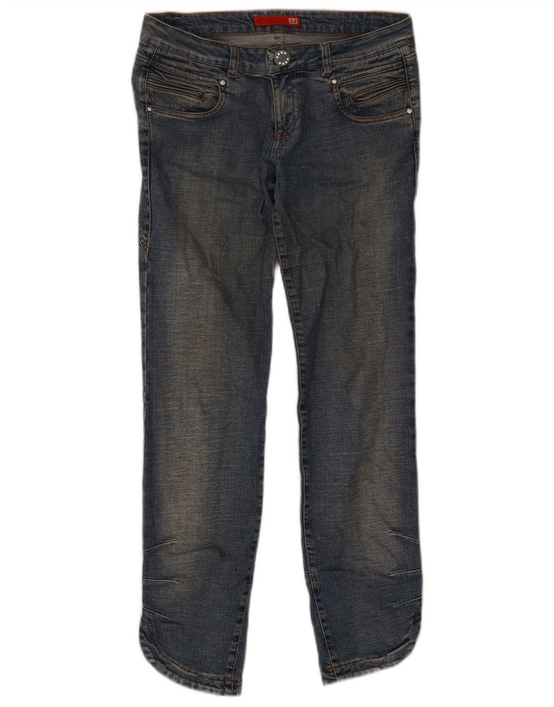 Liu Jo Damen Slim Jeans W27 L29 Blaue Baumwolle