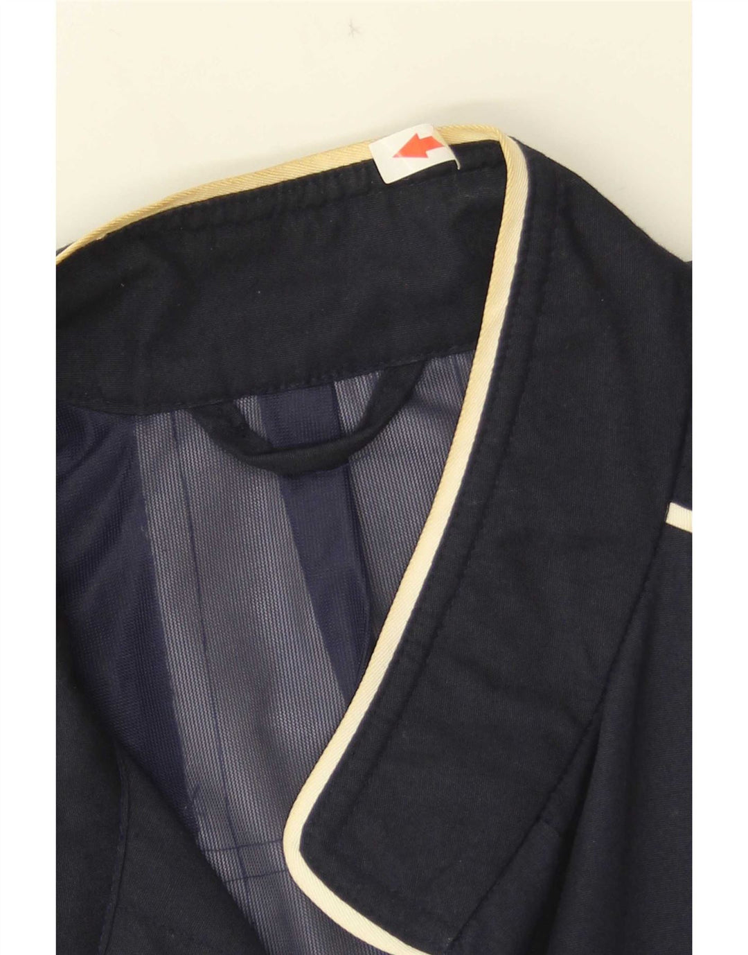 Vintage Damen Bomberjacke UK 16 Groß Marineblau