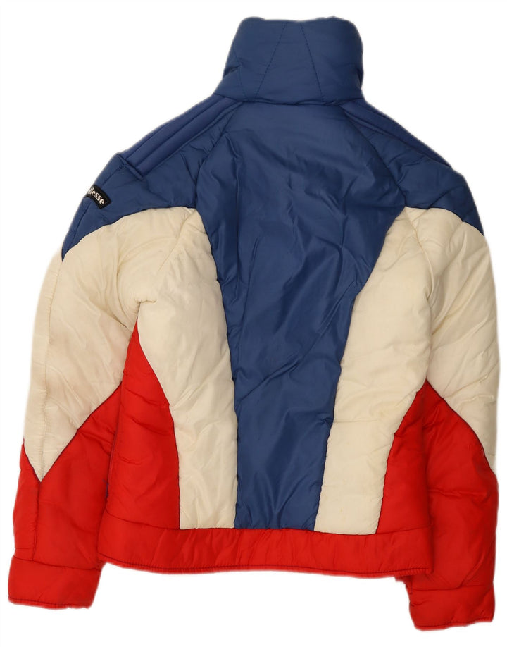 Ellesse Damen-Jacke mit Kapuze, IT 42, mittelgroß, mehrfarbig, Farbblock