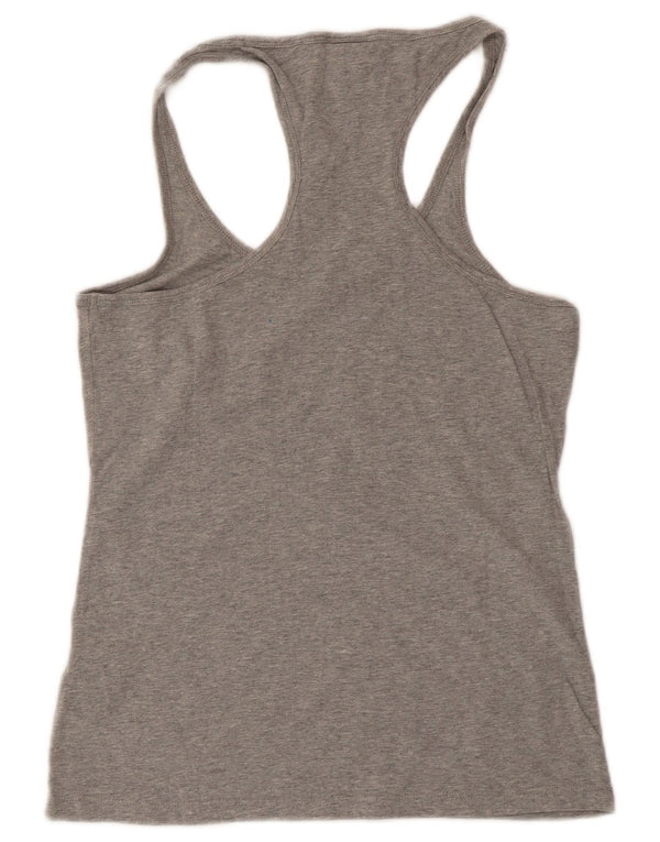 Champion Damen Heritage Fit Weste Top UK 14 Large Grau Baumwolle