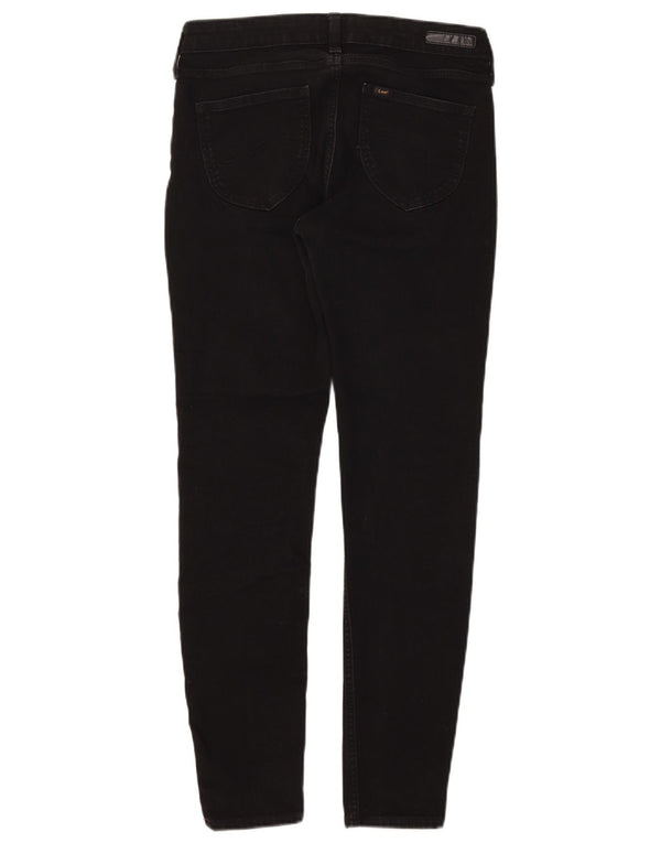 Lee Damen Scarlett Skinny Jeans W29 L27 Schwarze Baumwolle
